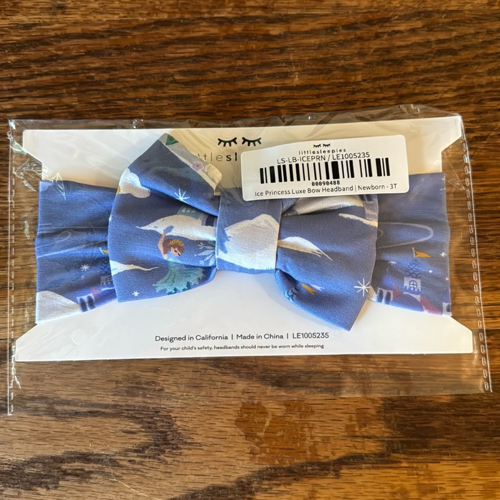 Little Sleepies Ice Princess Luxe Bow- Newborn- 3T